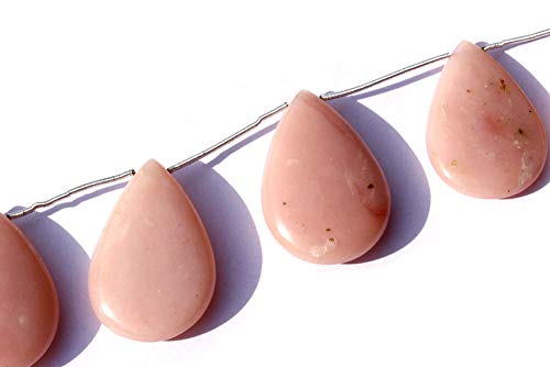 Perles d'opale rose poire lisses pour fabriquer des bijoux sans défauts - 3