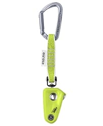EDELRID Ohm II, Oasis: Instalado en el primer gancho de la cadena de fusibles Sin restricción de manejo en el avance (sin fricción de cuerda al emitir la cuerda) Para cuerdas simples de 8,9 – 11,0 mm de diámetro Fuerzas significativamente menores actúan sobre la persona as...