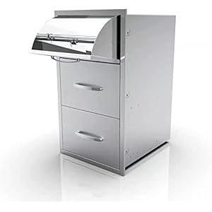 Outdoor Kitchen Drawer Stainless Steel Access Drawers for Outdoor Kitchen Island & Grill Station,17W X 30H X 21D Outdoor Kitchen Drawer Stainless Steel Access Drawers for Outdoor Kitchen Island Grill Station17W X 30H X 21D