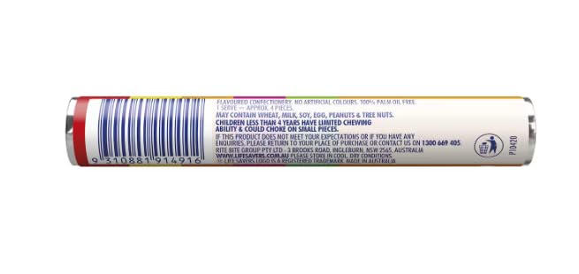 Lifesavers Fruit Tingles Candy Rolls, 34g, Pack de 6 miniatura 2