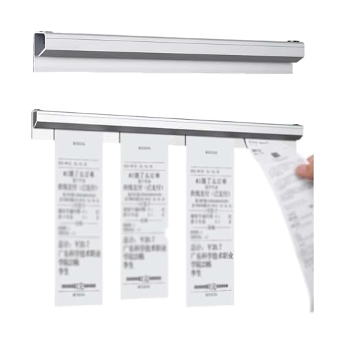 Barre de serrage pour tickets de restaurant murale sans perçage de 60cm
