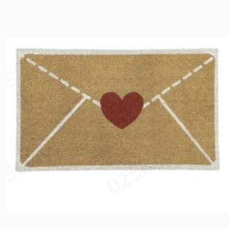 Paillasson d'extérieur en forme de cœur Valentine Rug tapis entrée accueillant