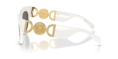 Versace Dark Grey Cat Eye Ladies Sunglasses VE4440U 314/87 562