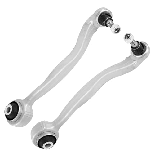 Image of Detroit Axle - RWD Front Struts Kit for 2010-2014 Mercedes-Benz E350 2015-2017 E400, 2 Struts with Coil Spring Assembly 2 Lower Rearward Control Arms with Ball Joint Replacement Suspension Kit
