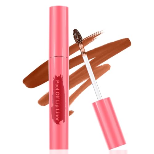 Image of Lip Liner Lip Stain Peel Off Lip Tint Stain Long-Lasting Nude