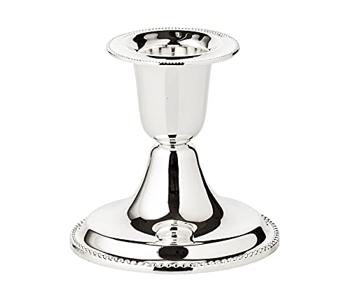 EDZARD bougeoir Perla, Hauteur 7 cm, argenté Noble, résistant au ternissement