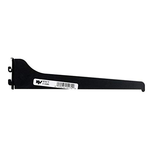Knape & Vogt 180BLK 10" 10" Black Shelf Brackets
