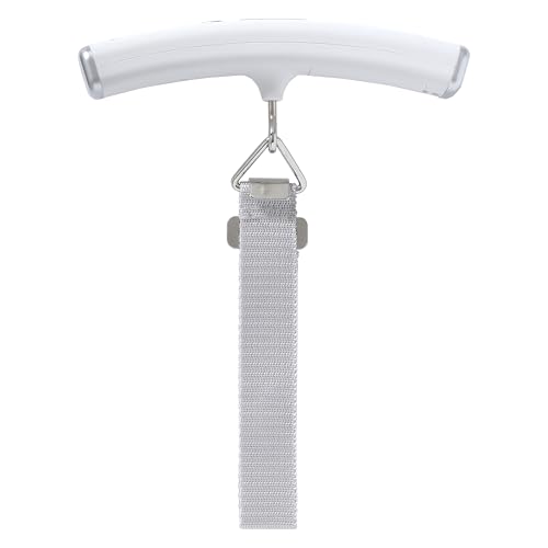 Image of Taylor Digital Luggage Scale, Handheld Travel Scale with Locking Weight Display, Portable Suitcase Scale for Avoiding Overweight Baggage Fees, White, 2 AAA Batteries Included