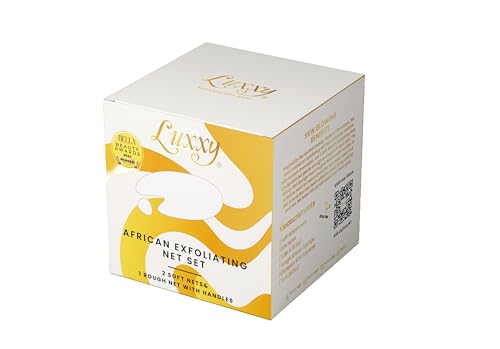 Redes exfoliantes africanas Luxxy para una ducha renovadora en la espalda