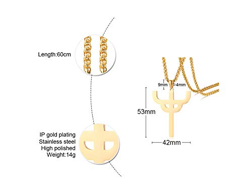 Cute Stainless Steel Necklace for Judas Priest: The Cross Pendant4