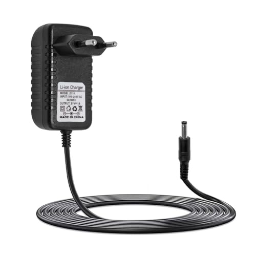 Adaptador de Carga de Repuesto para batería de Litio de 21 V y 1 A, Adaptador de Corriente alterna Universal con protección en Varias etapas, Adaptador de Cargador de Iones