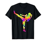 Kickboxen Kickboxer Taekwondo Karate Frauen Mädchen Kinder T-Shirt