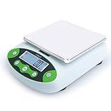 U.S. Solid Digital Precision Lab Scale 15KG × 0.1g, Electronic Balance with 150×180 mm Stainless Steel Weighing Pan, 11 Units, AC/DC Power, Counting & Tare Functions