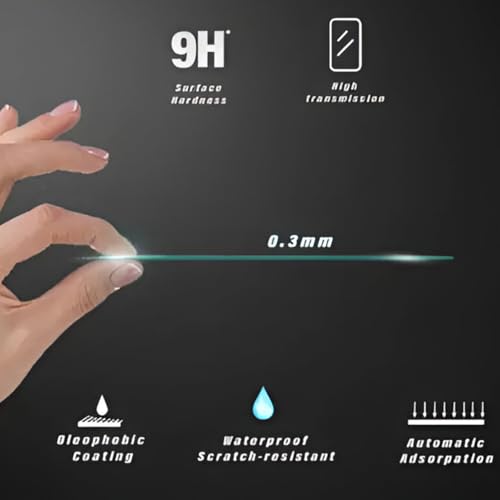 Image of Tempered Glass Screen Protector Compatible for DJI Action 2 Action Camera (Transparent) Edge To Edge Full Screen Coverage With Installation Kit, Complete Set Of 3 Glass