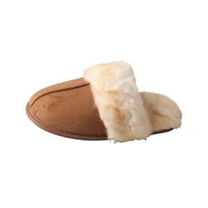 CHSHOER Zapatillas de algodón interiores suaves y cálidas en invierno