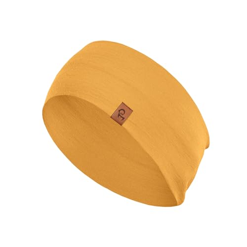 menique 100% Merino Damen Stirnband: menique rutschfeste Schweißbandbreite Ohrwärmer für das Laufen Wandern Yoga Sport-Stirnbänder für Feuchtigkeitsableitung und Haarband (Universal Power Mango)