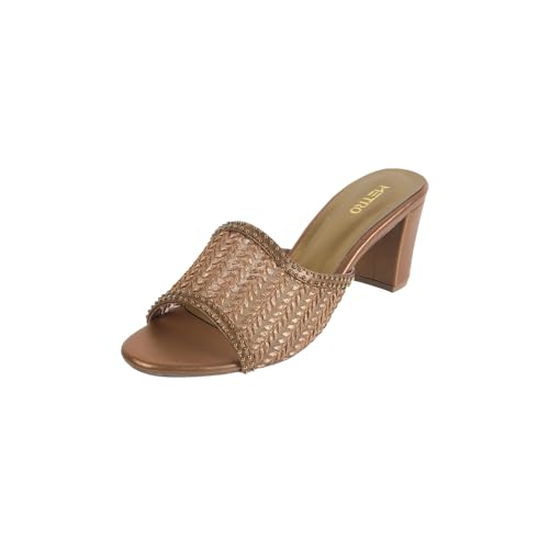 Image of Metro Women Block Heel Fashion Slip-on Sandal