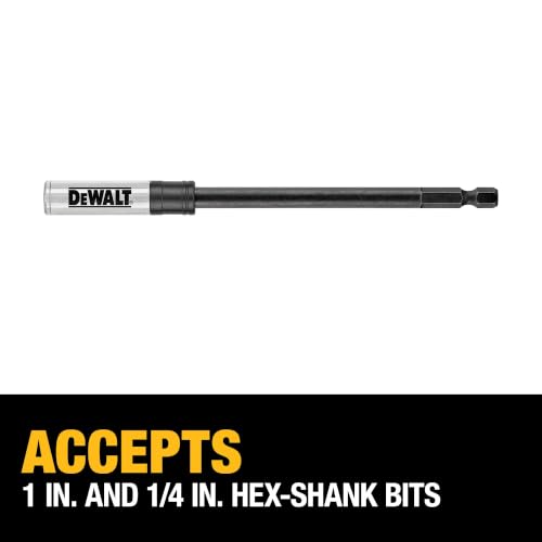 Image of DEWALT Drill Bit Holder Extension, Impact Ready, 6-Inch (DWA6HLDFT)
