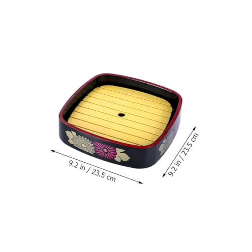 Plato japonés para sushi con patrón crisantemo miniatura 2