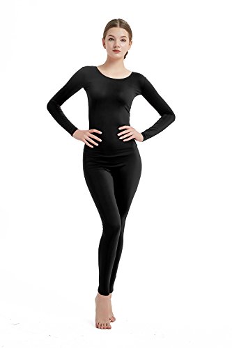 カットソー(長袖/七分) wool layered body suits black 1 Amazon.com: Full Bodysuit Womens Long Sleeve Bodysuit One Piece