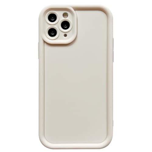 Image of Puxicu Slim Case for iPhone 12 Pro, Enhanced Camera Protection, Shockproof Skin-Friendly Touch Soft Case Cover for iPhone 12 Pro Phone 6.1 inch, White