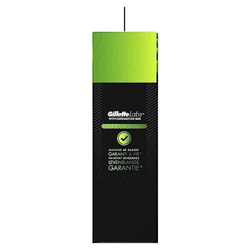 Gillette Labs Rasoir Homme, avec 1 Recharge, Noir