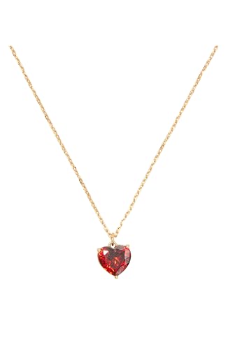 Kate Spade New York My Love January Pendant Necklace Garnet/Gold One Size