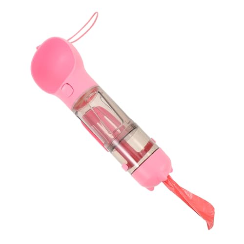 LOORGVEL ペット用携帯水筒 犬用アウトドア飲み器 漏れ防止密封設計 ワンタッチ給水 多機能便携便槽付き 散歩旅行用丈夫耐久モデル