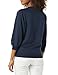 Amazon Essentials Women's French Terry Fleece Crewneck Sweatshirt with Sleeve Detail, Navy, XX-Large