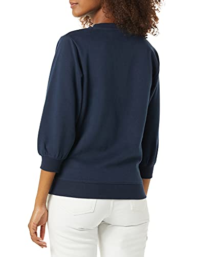 Amazon Essentials Women's French Terry Fleece Crewneck Sweatshirt with Sleeve Detail2