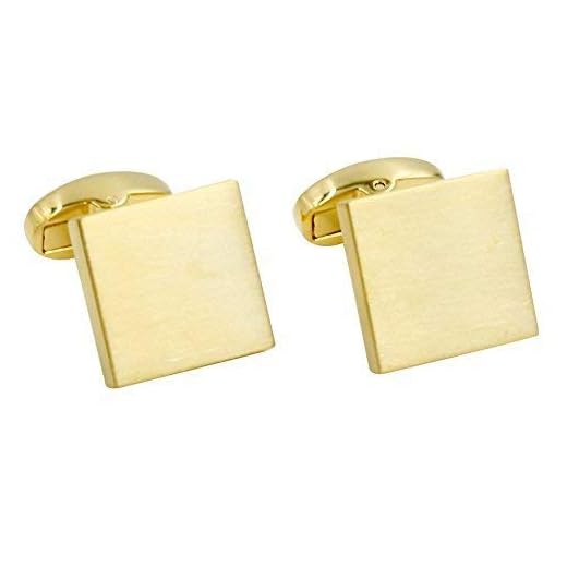Or Boutons de manchette Manchette | Premium | Boîte à boutons de manchette incluse | Garantie 5 ans | Cadeau pour homme | Groomsmen Gifts | pour homme Boutons de manchette