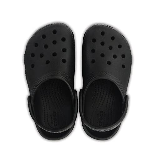 Image of Crocs Unisex-Child Classic Clogs, Black, 10 Toddler