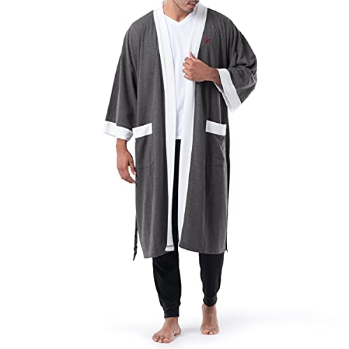 Image of IZOD Men's Waffle Knit Kimono Robe