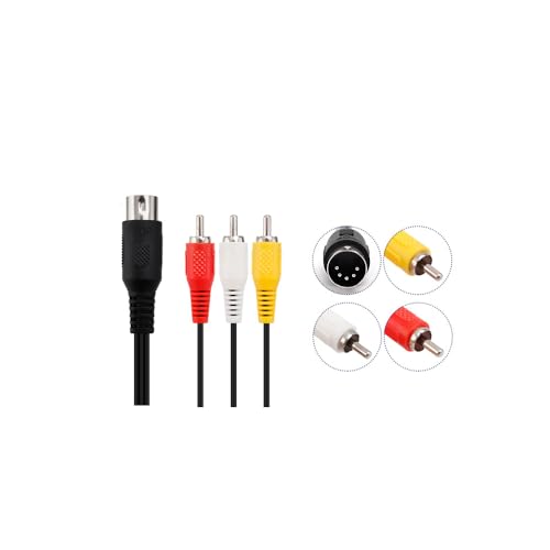 Image of 1.8M /5.9FT AV Audio Video Composite TV Cable Compatible for Genesis 1 /Mega Drive 1