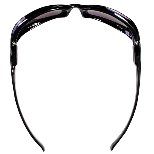Image of Bad Attitude Motorcycle Riding Sunglasses Black Frames with Smoke Lenses