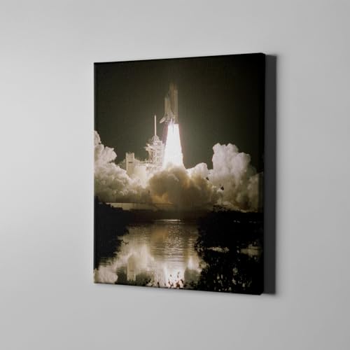 Toile Hubble Télescope Discovery décollage navette spatiale XL