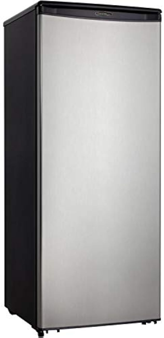 Danby Designer DAR110A1BSLDD 11 Cu.Ft. Apartment Refrigerator in Fingerprint Free Stainless Finish, Full Fridge for Condo, House, Small Kitchen, E-Star Rated, Spotless Steel