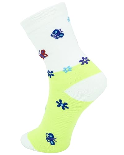 Gelante 12-Pack Girl Children Toddler Kids Cute Cotton Crew Novelty Socks3