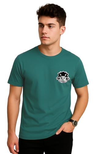 Image of Veirdo Men's T-Shirt Regular Fit Round Neck Pure Cotton Half Sleeve Graphics Printed T-Shirt Different Size Range S to 2XL
