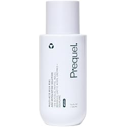 Prequel Skin Multi-Acid Milk Peel, Professional Exfoliating Solution. 15% Glycolic Acid Face Peel with Lactic Acid and Enzymes. Hydrating Chemical Exfoliant. Clinical Strength Formula, 7.6oz Bottle.