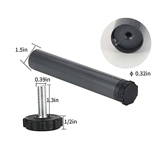 B1302CH-6 SET OF 6 BEDFRAME GLIDES CHROME