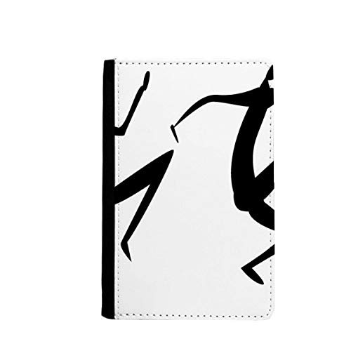 Porte-passeport danse égyptienne et totem abstrait fresco pour voyage