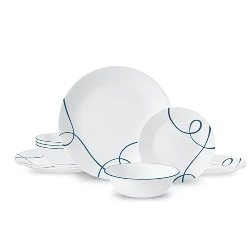 Corelle Lia 12-Piece Chips & Cracks Resistant Dinnerware Set, Service for 4