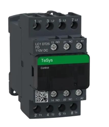 Contacteur 4P 440V 25A LC1DT25FDC bobine 110VDC relais de puissance quadripolaire