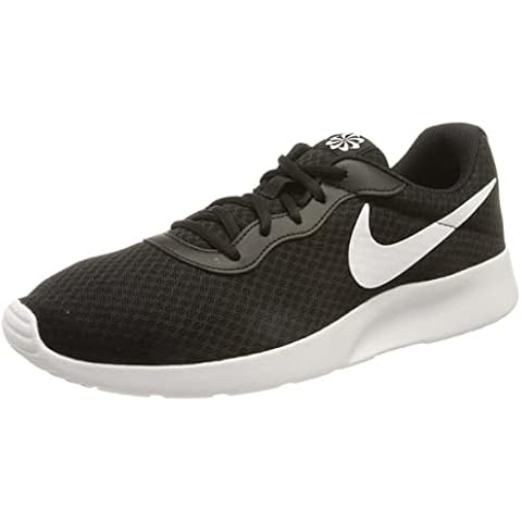 Nike Damen Tanjun Sneakers, Black White-Barely Volt-Black Cover