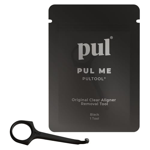 Image of PUL Pack of 1 Aligner Removal Tool - Invisalign Remover Tool & Retainer Hook for Clear Aligners, Trays & Night Guards - Reusable Invisalign Accessories, Aligner Hooks & Retainer Removal Hook - Black