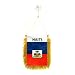 AZ FLAG Haiti Mini Banner 6'' x 4'' - Haitian Pennant 15 x 10 cm - Mini Banners 4x6 inch Suction Cup Hanger