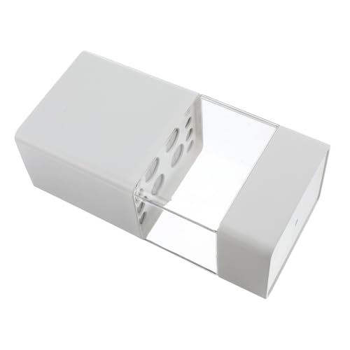 Ipetboom 化粧箱 メイクブラシ収納ボックス 蓋付き防塵収納ケース 軽量耐久性デスクトップ用 トイレタリーコンテナ コスメ整理用品