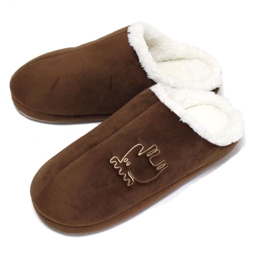 [モズ] ルームシューズ エルクボア 2023AW sweden スウェーデン 洗える あったか もこもこ (シナモンブラウン, S)のサムネイル