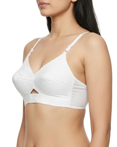 Image of Brida Kavya Xtra Soft Cotton Round Stitch Bra for Women | Full Coverage | Non-Padded | Wireless | Double Layer Support | Heavy Bust | Combo Pack | Colours May Vary